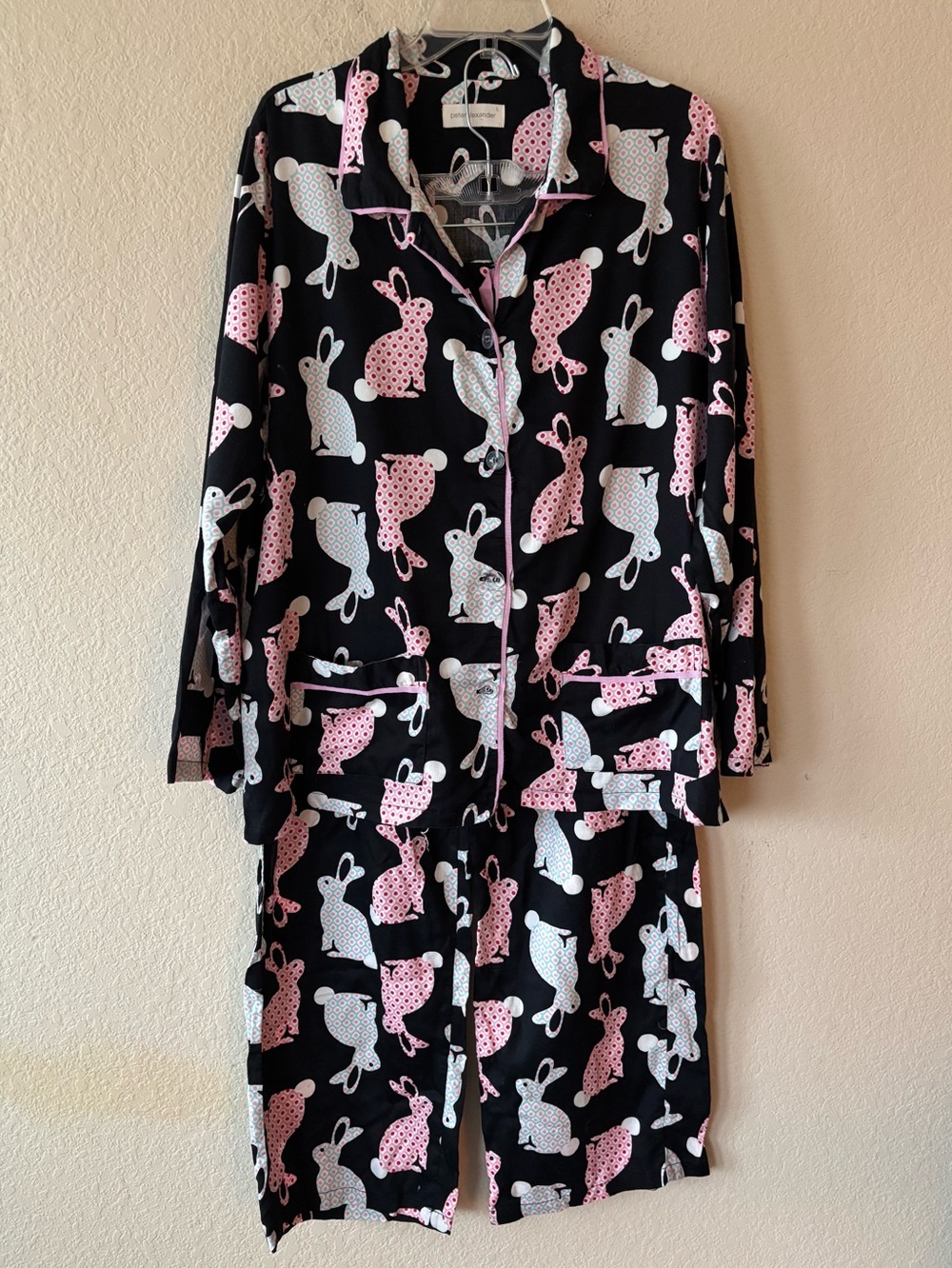 Peter Alexander Bunny 100% Cotton Classic Pj Set Size L